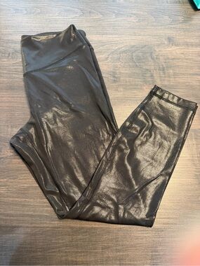 lululemon athletica Black Shiny Leggings Size 10